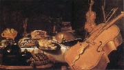 Pieter Claesz Still Life with Museum instruments France oil painting artist